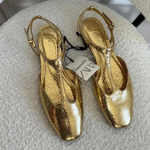 RARE!!! ZARA Front Strap Flats NWT LAST ONE!!! - Picture 5 of 16